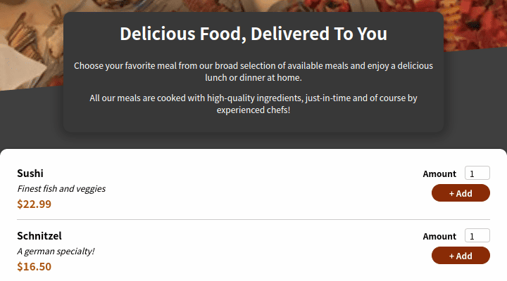 Food Order App